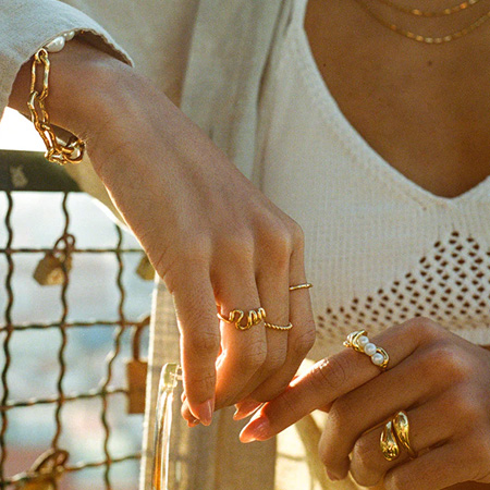 Cómo combinar anillos